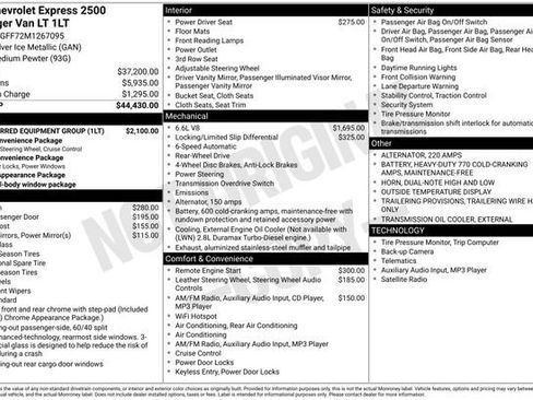 Certified 2021 Chevrolet Express 2500 LT w/ LT Preferred Equipment Group image 6