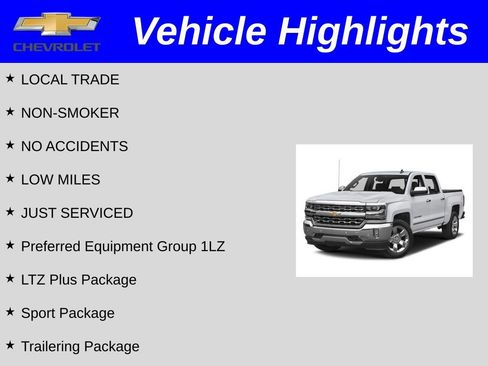 Certified 2017 Chevrolet Silverado 1500 LTZ w/ Sport Package image 2