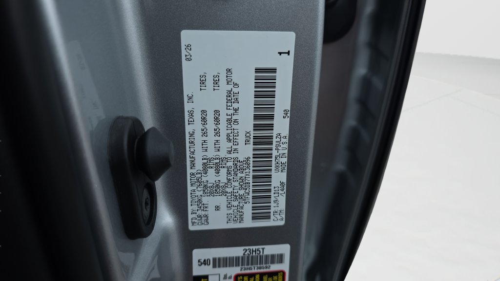 New 2026 Toyota Tundra Limited w/ Limited PVM Package AWD/4WD image 28