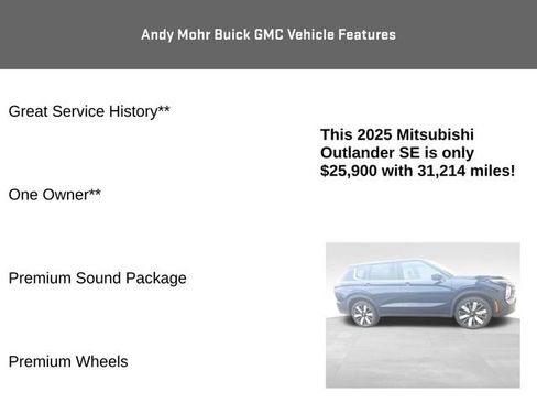Used 2025 Mitsubishi Outlander SE AWD/4WD image 8