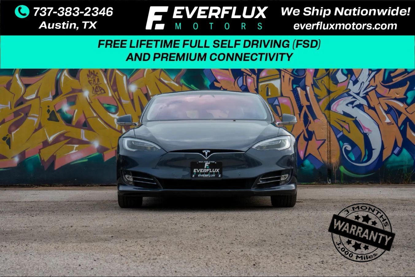 Used 2017 Tesla Model S 75D AWD/4WD image 1