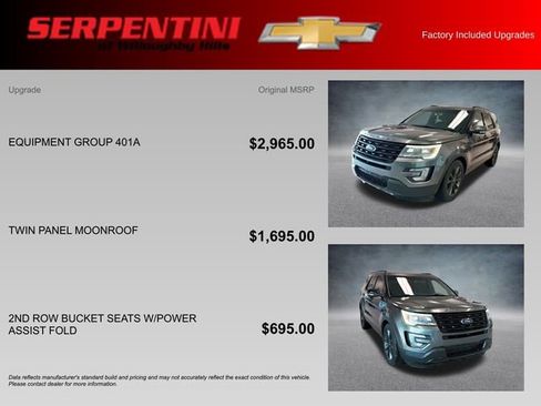 Used 2017 Ford Explorer Sport w/ Equipment Group 401A AWD/4WD image 4