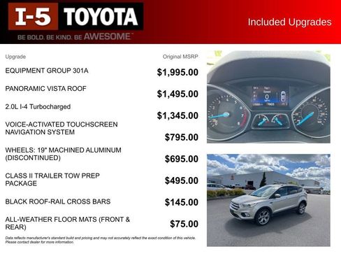 Used 2017 Ford Escape Titanium w/ Equipment Group 301A AWD/4WD image 5