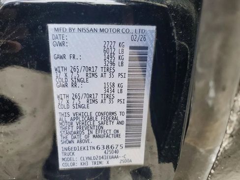 Used 2026 Nissan Frontier PRO-4X AWD/4WD image 12