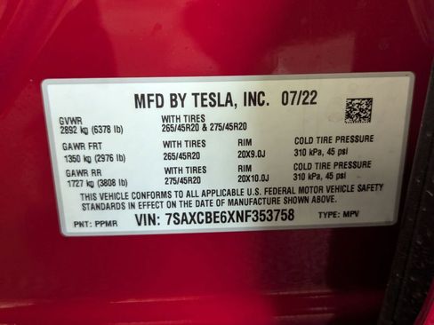 Used 2022 Tesla Model X Plaid image 82