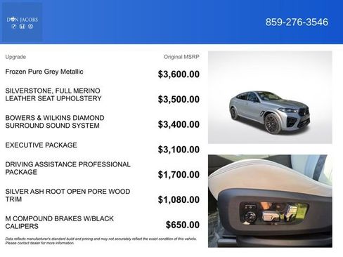 Used 2024 BMW X6 M Competition w/ Executive Package image 5