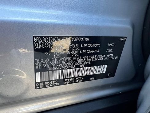 Certified 2019 Toyota RAV4 Limited w/ Carpet Mat Package AWD/4WD image 48