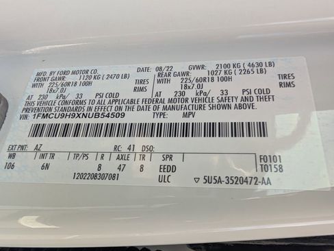 Used 2022 Ford Escape SEL image 25