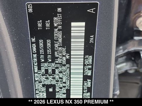 Used 2026 Lexus NX 350 AWD w/ Accessory Package (2T) image 28