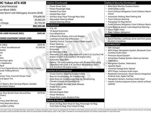 New 2026 GMC Yukon AT4 w/ LPO, Floor Liner Package AWD/4WD image 17