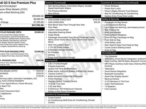 Certified 2025 Audi Q3 2.0T Premium Plus w/ Premium Plus Package AWD/4WD image 33