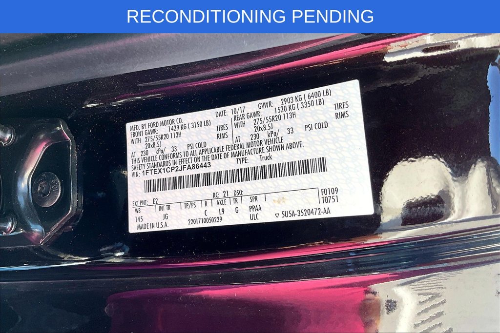Used 2018 Ford F150 XL w/ Equipment Group 101A Mid RWD image 3