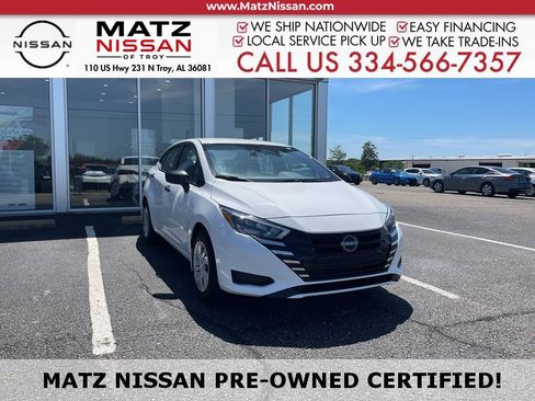 Certified 2025 Nissan Versa S w/ Trunk Package FWD image 1