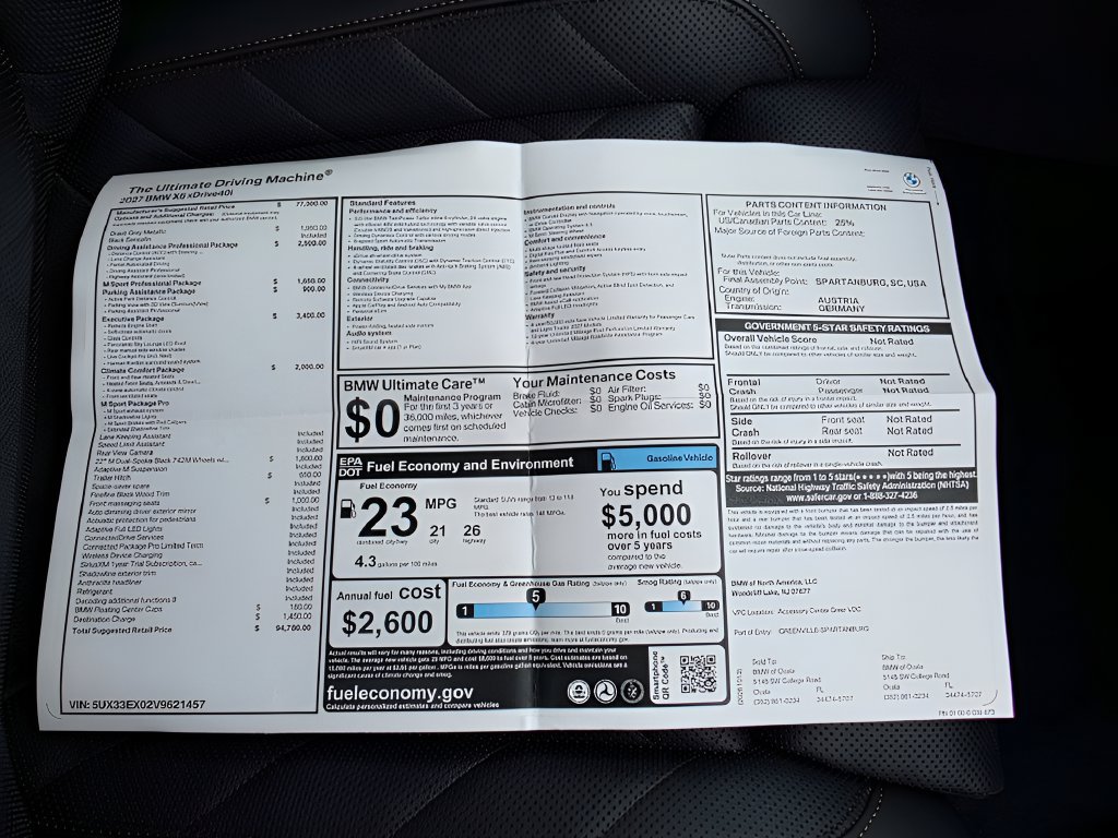 New 2027 BMW X6 xDrive40i w/ Executive Package AWD/4WD image 24