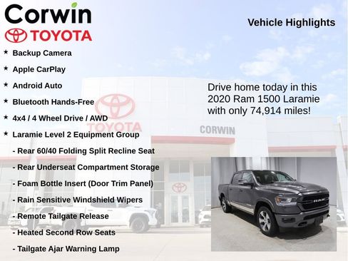 Used 2020 RAM 1500 Laramie image 7