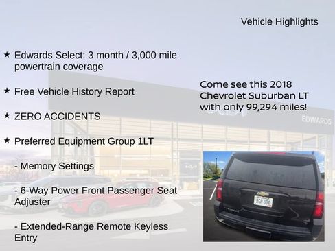 Used 2018 Chevrolet Suburban LT AWD/4WD image 8