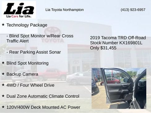 Used 2019 Toyota Tacoma TRD Off-Road w/ TRD Premium Off Road Package AWD/4WD image 21