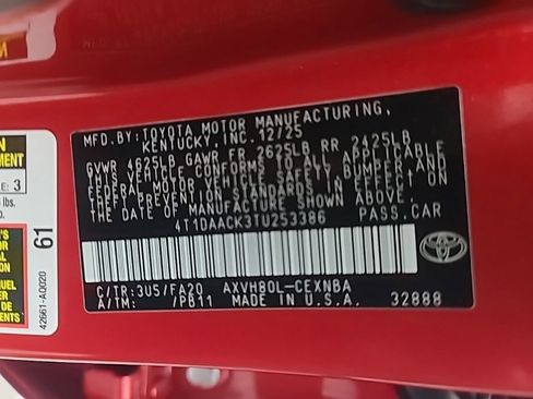 Used 2026 Toyota Camry LE FWD image 40