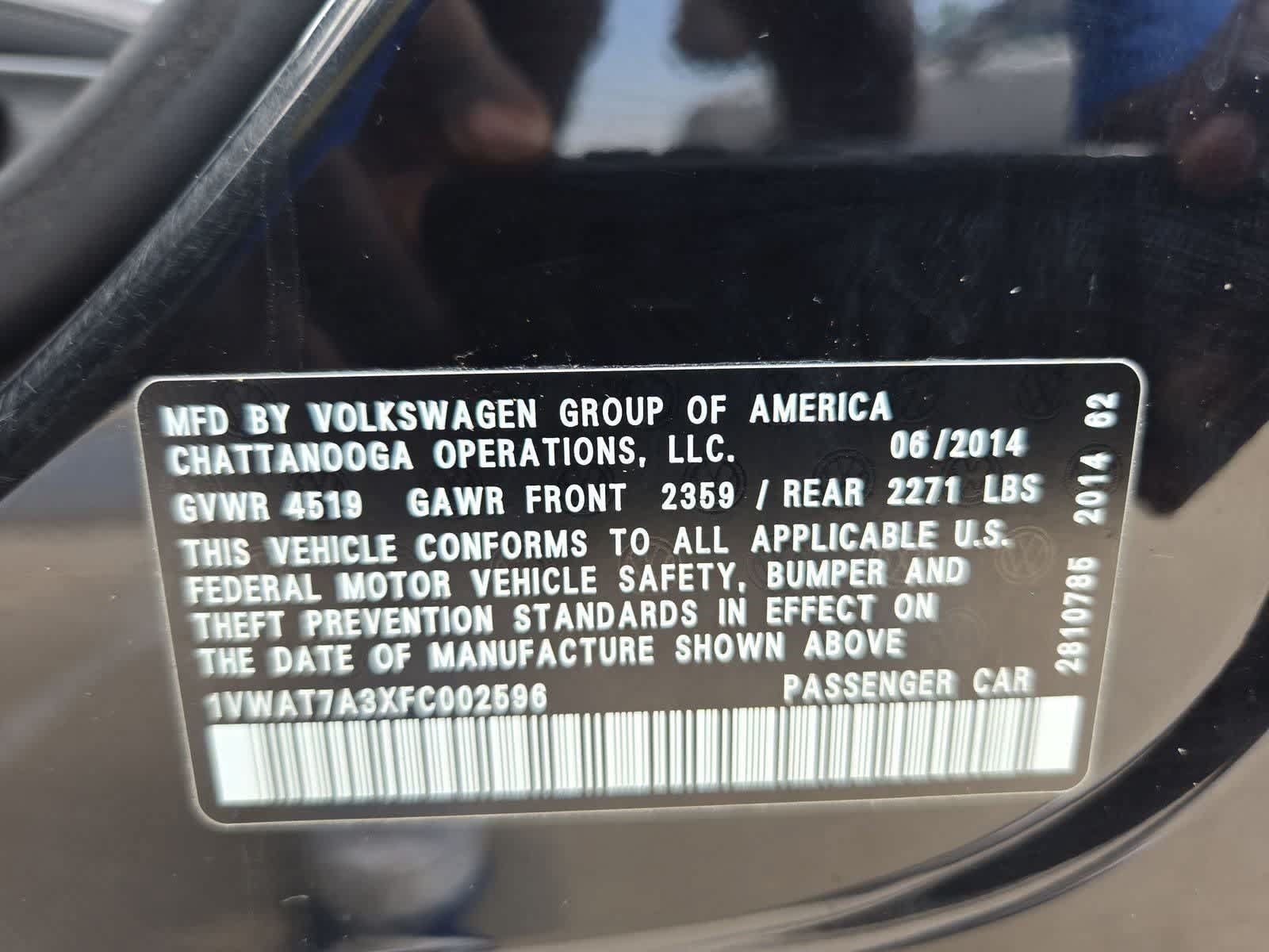 Used 2015 Volkswagen Passat 1.8T FWD image 36