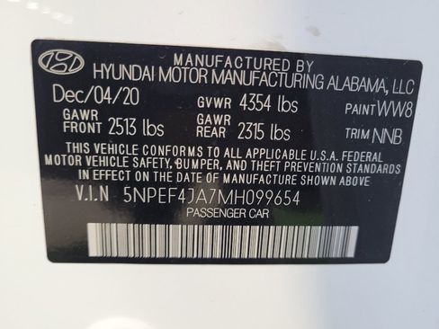 Used 2021 Hyundai Sonata SEL w/ Convenience Package FWD image 33