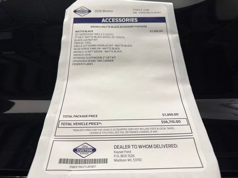 New 2026 Ford Bronco Big Bend AWD/4WD image 41