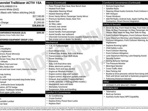 Used 2024 Chevrolet TrailBlazer ACTIV w/ Driver Confidence Package FWD image 10