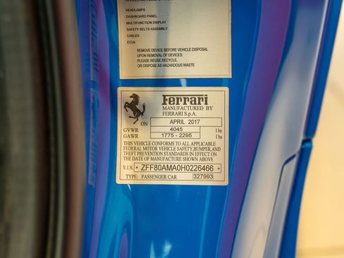 Certified 2017 Ferrari 488 Spider RWD image 26