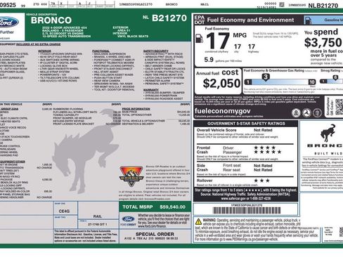 Certified 2022 Ford Bronco Badlands image 36