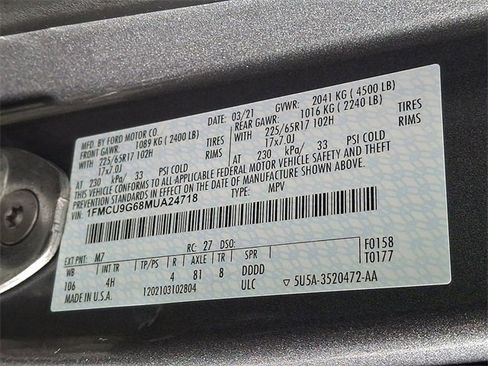 Used 2021 Ford Escape SE image 27