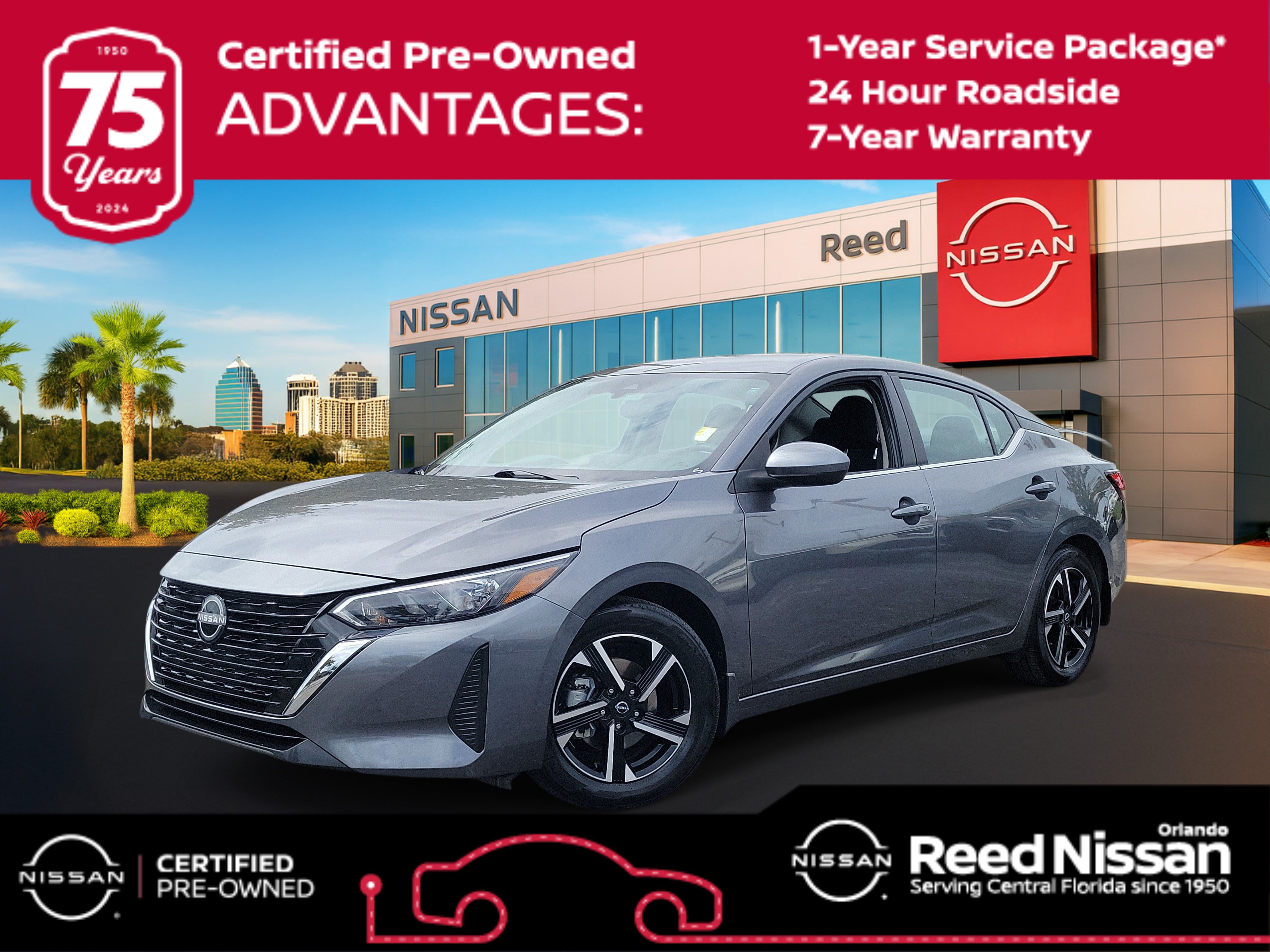 Certified 2025 Nissan Sentra SV FWD image 1
