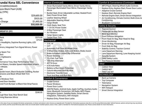 Certified 2025 Hyundai Kona SEL image 37