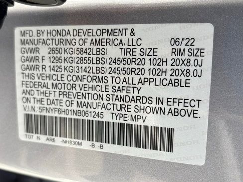 Certified 2022 Honda Pilot Elite image 46