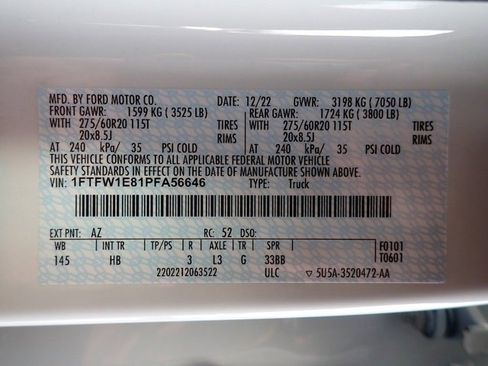 Certified 2023 Ford F150 Lariat w/ Trailer Tow Package image 23