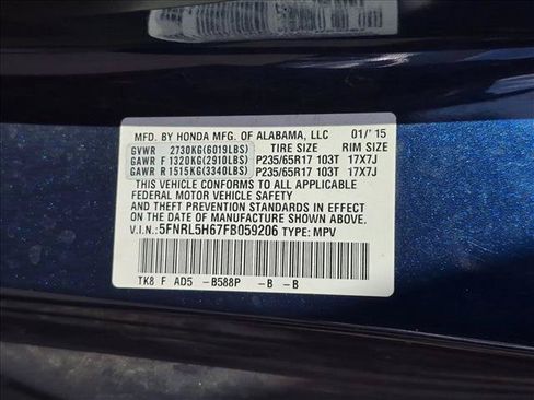 Used 2015 Honda Odyssey EX-L image 14