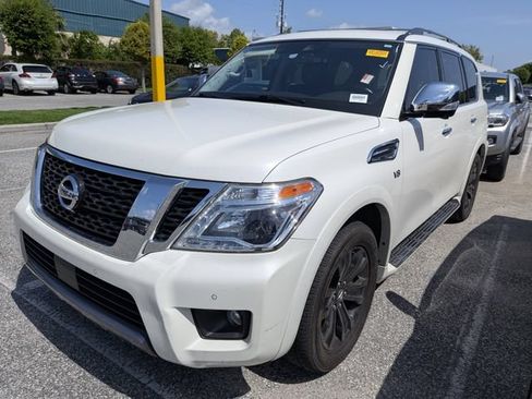 Used 2019 Nissan Armada Platinum w/ Captain's Chairs Package AWD/4WD image 2