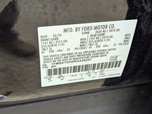 Certified 2024 Ford Explorer XLT w/ Equipment Group 202A image 21