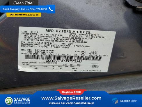 Used 2019 Ford EcoSport SE w/ SE Convenience Package FWD image 17