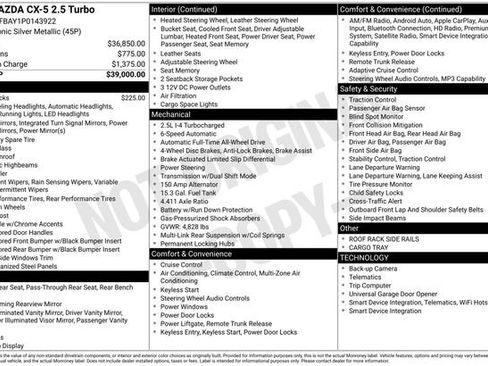 Used 2023 MAZDA CX-5 AWD 2.5 Turbo image 11