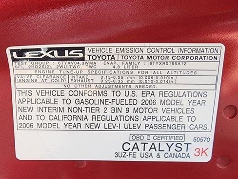 Used 2006 Lexus SC 430 Convertible image 24