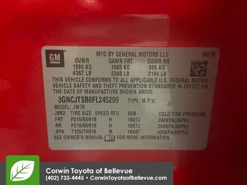 Used 2015 Chevrolet Trax LTZ image 19