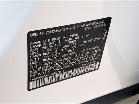 New 2026 Volkswagen Atlas SEL image 8