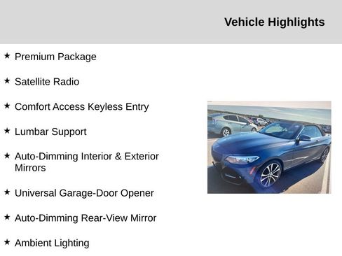 Used 2016 BMW 228i Convertible image 2