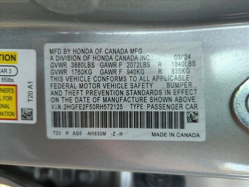 Used 2024 Honda Civic Sport image 23