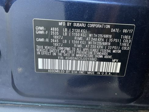 Used 2018 Subaru Outback 2.5i Limited image 32