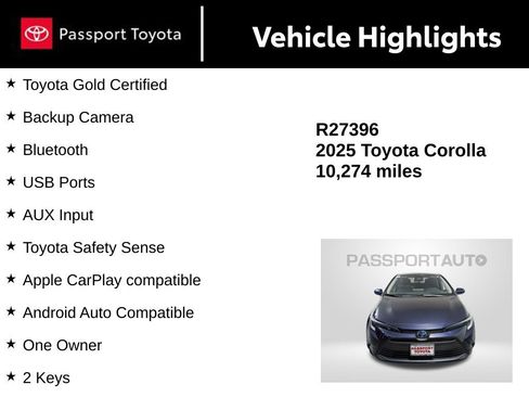 Certified 2025 Toyota Corolla LE image 14