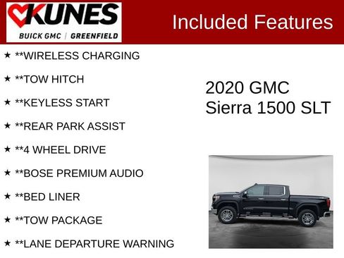 Used 2020 GMC Sierra 1500 SLT w/ SLT Premium Plus Package AWD/4WD image 3
