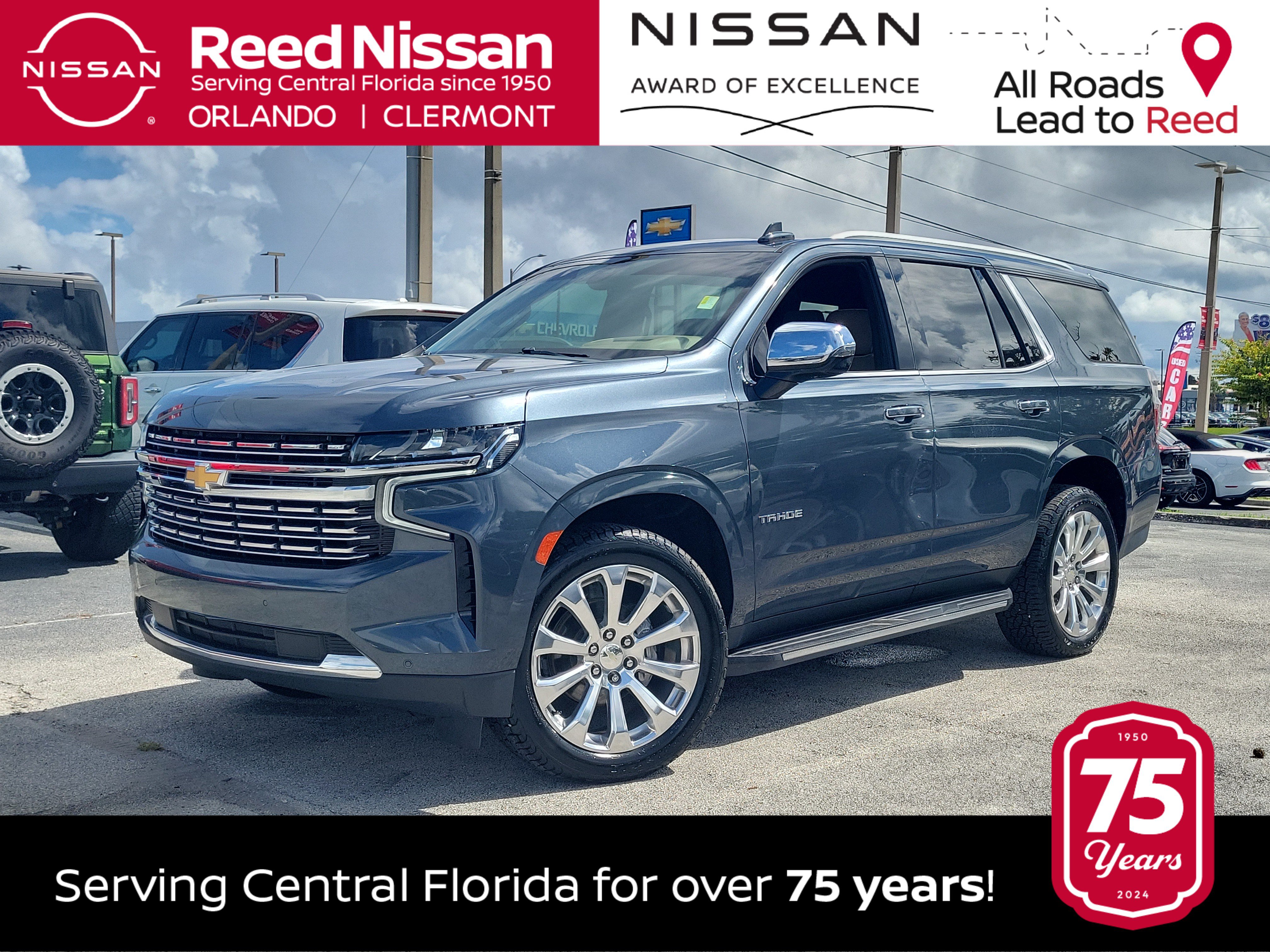 Used 2021 Chevrolet Tahoe Premier w/ Premium Package AWD/4WD image 1