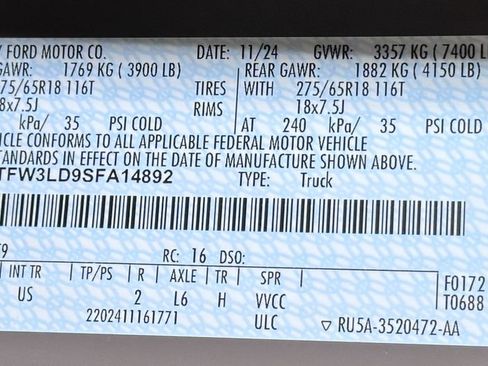 Used 2025 Ford F150 XLT w/ Equipment Group 302A MID image 52