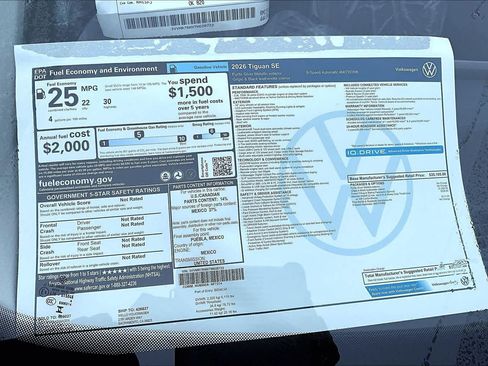 New 2026 Volkswagen Tiguan SE image 35