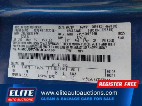 Used 2019 Ford Escape S FWD image 18